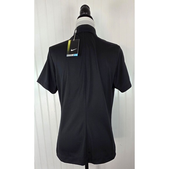 Nike Golf Dri Fit Tour Performance Black Polo Shirt Womens Size L Stay Cool - Picture 4 of 13